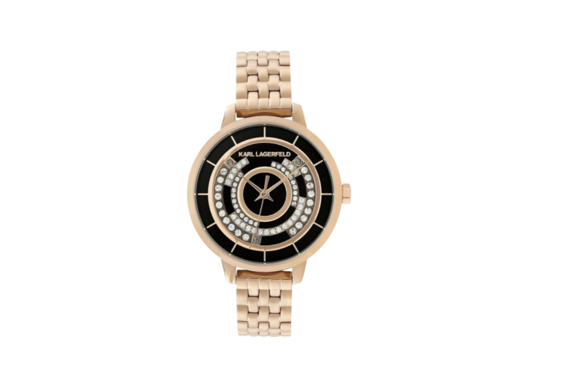 Karl Lagerfeld 5552756 – zegarek damski z kryształkami dla kobiety, która kocha błyskotki